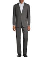 Canali Standard-fit Micro Check Wool Suit