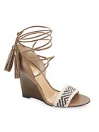 Vince Camuto Adriani Braided Leather Wedge Sandals