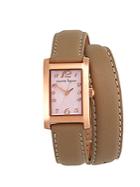 Nanette Lepore Rectangular Mother-of-pearl Analog Watch