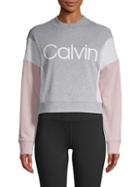 Calvin Klein Performance Logo Cotton-blend Sweatshirt