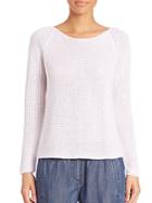 Eileen Fisher Ribbed Linen Top