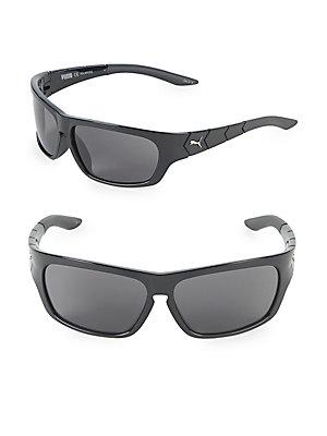 Puma 59mm Wrap Sunglasses