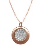 Alex Woo Little Princess And Mini Additions 14k Rose Gold And Diamond Pendant Necklace