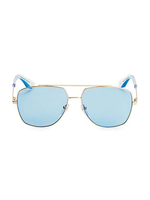 Marc Jacobs Retro Vintage 58mm Aviator Sunglasses