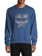 Mcm Graphic Logo Stretch-cotton Sweatshirt