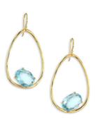 Ippolita Rock Candy&reg; Blue Topaz & 18k Yellow Gold Oval Earrings