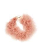 Saks Fifth Avenue Furry Feather Choker Necklace