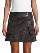 Free People Faux Leather Mini Skirt
