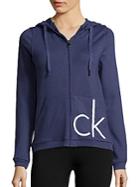 Calvin Klein Solid Zipped Pullover