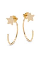 Saks Fifth Avenue 14k Yellow Gold Star Half-hoop Earrings