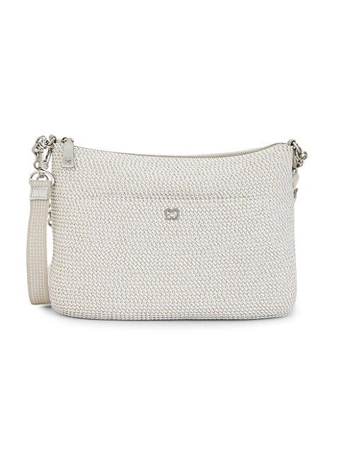 Eric Javits Powchky Woven Straw Crossbody Bag