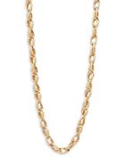 Saks Fifth Avenue Made In Italy 14k Yellow Gold Double Link Necklace