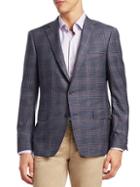 Saks Fifth Avenue Collection By Samuelsohn Plaid Wool Sportcoat