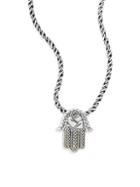 Effy Sterling Silver & 18k Yellow Gold Hamsa Pendant Necklace