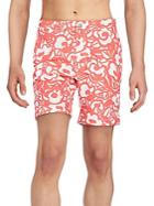 Onia Calder Floral-print Swim Shorts