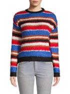 Lost + Wander Textured Striped Sweater