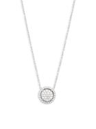 Diana M Jewels Bridal 14k White Gold & 0.48 Tcw Diamond Circle Pendant Necklace