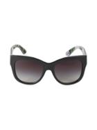 Dolce & Gabbana 55mm Floral Square Sunglasses