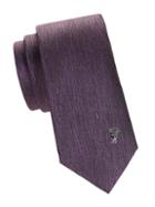 Versace Collection Logo Embroidery Silk Tie