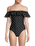 Mouill Swimwear Polka Dot 1-piece Swimsuit