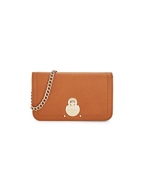 Longchamp Leather Wallet On Chain