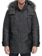 Andrew Marc Faux Fur Hooded Parka