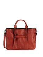 Longchamp Medium 3d Leather Top Handle Bag