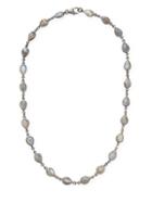 Adornia Fine Jewelry Labradorite And Silver Bezeled Station Necklace