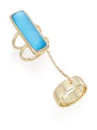 Alexis Bittar Lucite Double-band Chain Ring