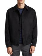 Saks Fifth Avenue Collection Wool & Silk Bomber Jacket