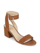 Franco Sarto Marcy Leather Ankle Strap Sandals