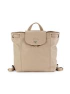 Longchamp Flap Leather Backpack