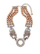Heidi Daus Double Lion Crystal Multi-strand Necklace