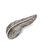 Michael Aram Feather Two-finger Diamonds & Sterling Silver Ring