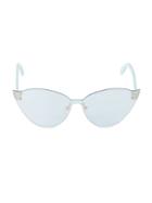 Karl Lagerfeld Paris 63mm Butterfly Sunglasses
