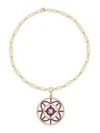 Gabi Rielle 22k Goldplated & Crystal Pendant Necklace