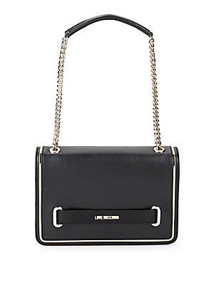 Love Moschino Chain-trimmed Strap Shoulder Bag