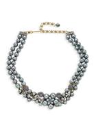Heidi Daus Crystal Double-strand Floral Necklace
