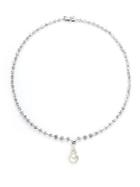 Cz By Kenneth Jay Lane Faceted Link Pendant Necklace