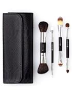Borghese Double-ended 4-piece Brush Set With Cosmetic Bag