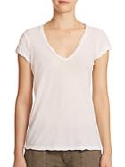 James Perse Cotton Jersey V-neck Tee