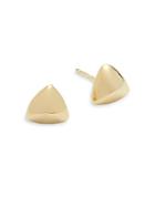 Saks Fifth Avenue 14k Yellow Gold Triangle Stud Earrings