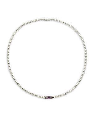 John Hardy Pink Sapphires & Sterling Silver Necklace
