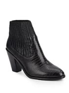 Ash Ilona Embossed Leather Ankle Boots