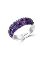 Effy Sterling Silver & Purple Sapphire Ring