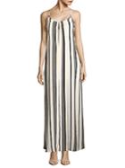 Lucca Couture Striped Open-back Dress