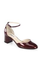 Lk Bennett Andrea Patent Leather D'orsay Ankle Strap Pumps