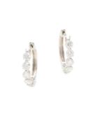 Nephora 14k White Gold & 1.40 Tcw Diamond Huggie Earrings