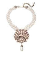 Heidi Daus Pink Mother-of-pearl Necklace