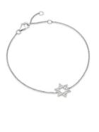 Effy Final Call Diamond & 14k White Gold Star Bracelet